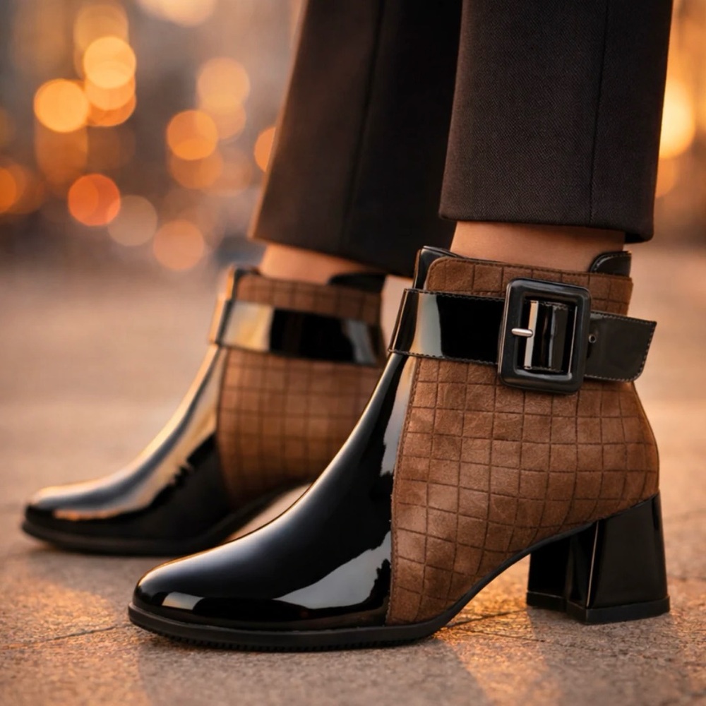 HARPER LANE LEATHER ANKLE BOOTS 🤎🖤
